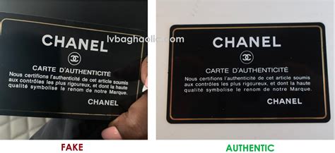 how to spot fake chanel|authenticity card Chanel.